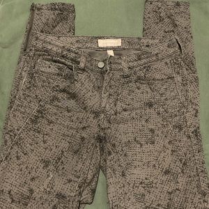 Snake print Banana Republic slim fit jeans